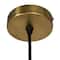 Hello Honey® Antiqued Mirrored Mercury Glass Pendant with Gold Diamond Framework Design